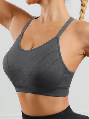 Soutien-gorge de sport sans couture pour le yoga