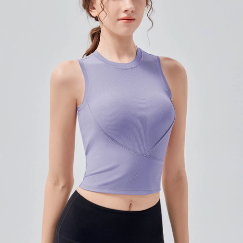 Ribbed Sports Tank Top Gym Wear