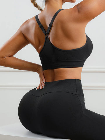 Soutien-gorge de sport sans couture pour le yoga