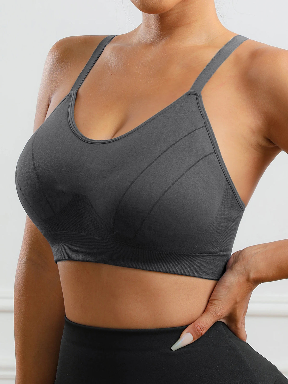 Soutien-gorge de sport sans couture pour le yoga