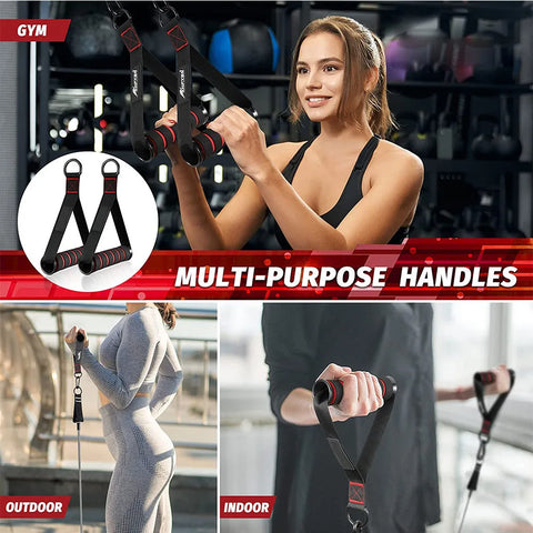 D-Ring Metal Gym Handles Grip Fitness Accessories