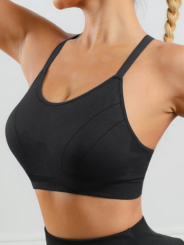 Soutien-gorge de sport sans couture pour le yoga