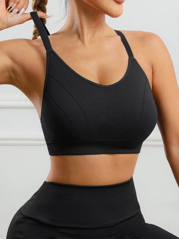 Soutien-gorge de sport sans couture pour le yoga