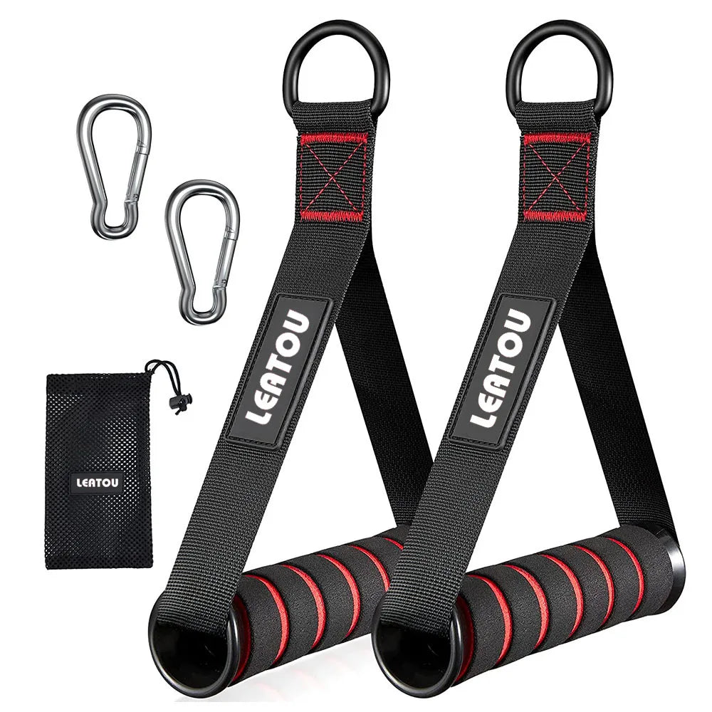 D-Ring Metal Gym Handles Grip Fitness Accessories